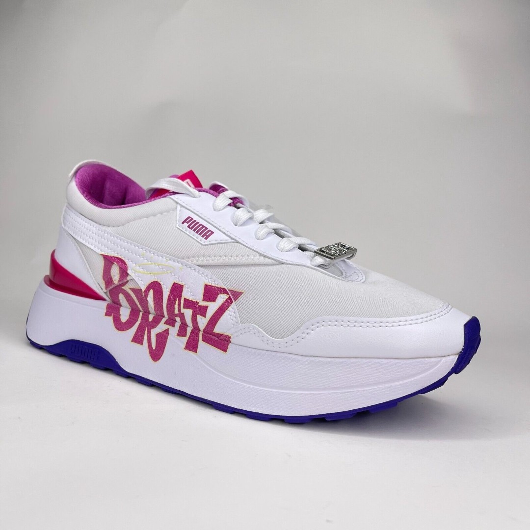 PUMA x BRATZ Cruise Rider Jr White Spring Crocus Shoe Kids 7C Wmn 8.5 384564-01