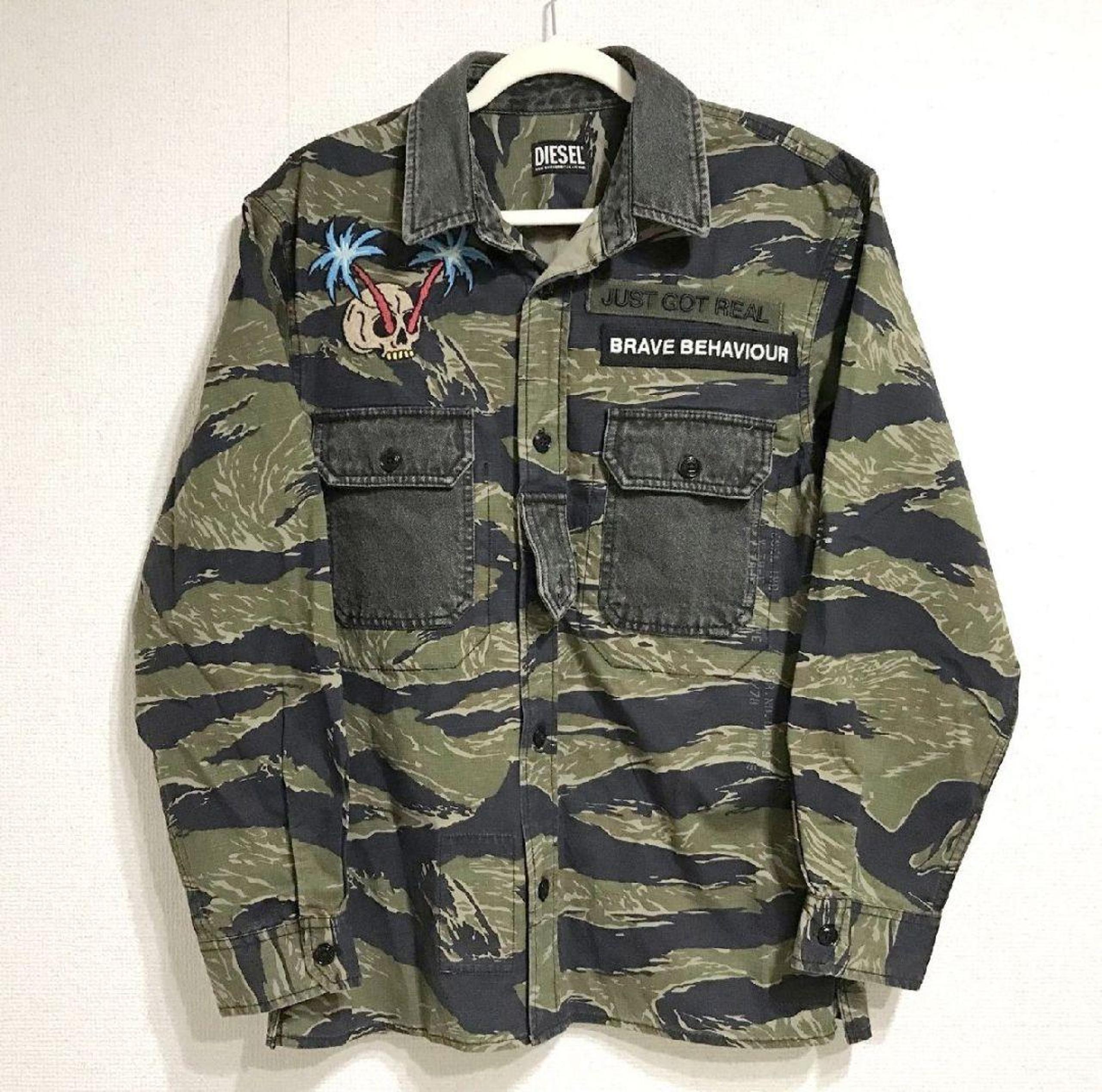 Diesel camouflage military jacket