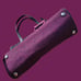 ❝ COACH passion berry purple and black wool handbag with bow bag charm ❞