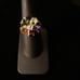 Sterling Silver Flower CZ RING SZ 6