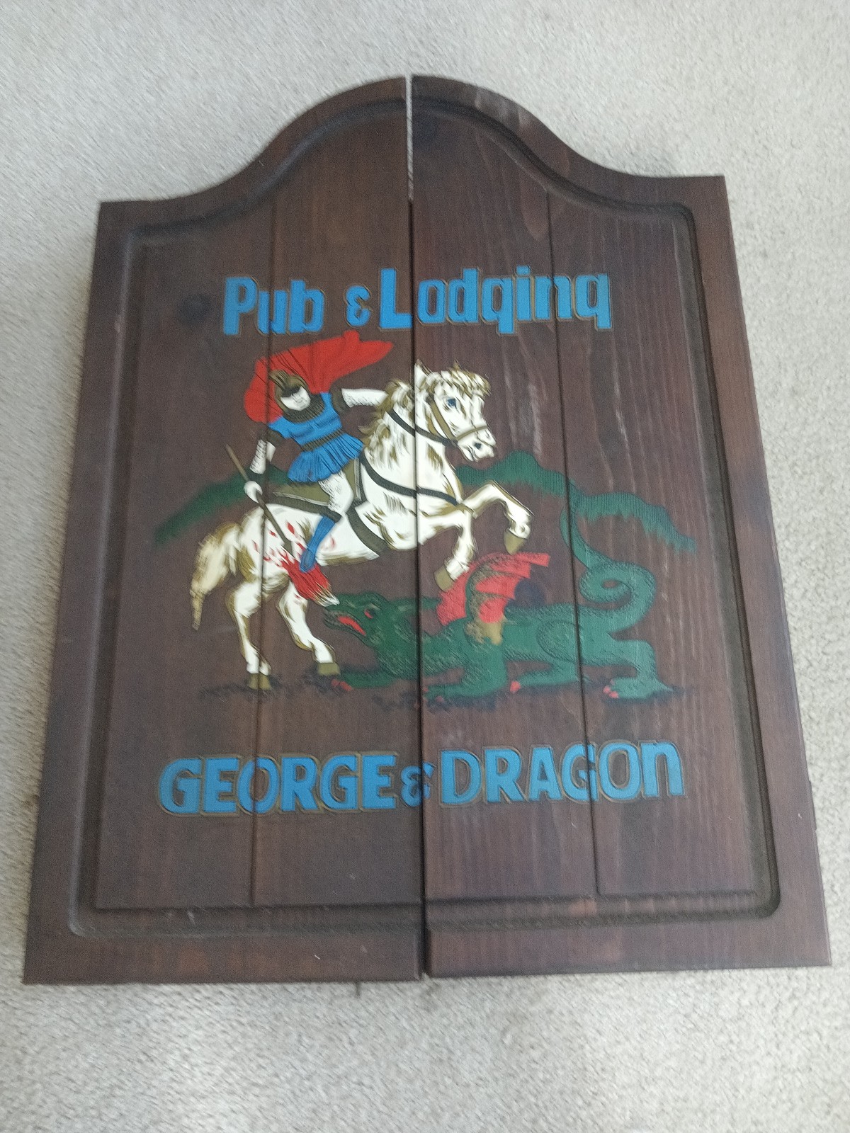 St. George vs. Dragon vintage dart
