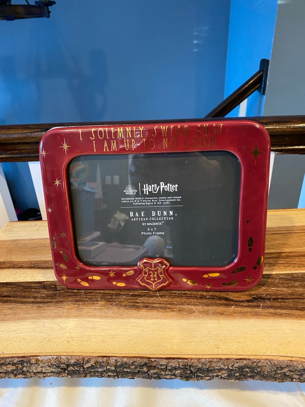FIRM Rae Dunn Harry Potter I SOLEMNLY SWEAR I AM UP TO NO GOOD frame
