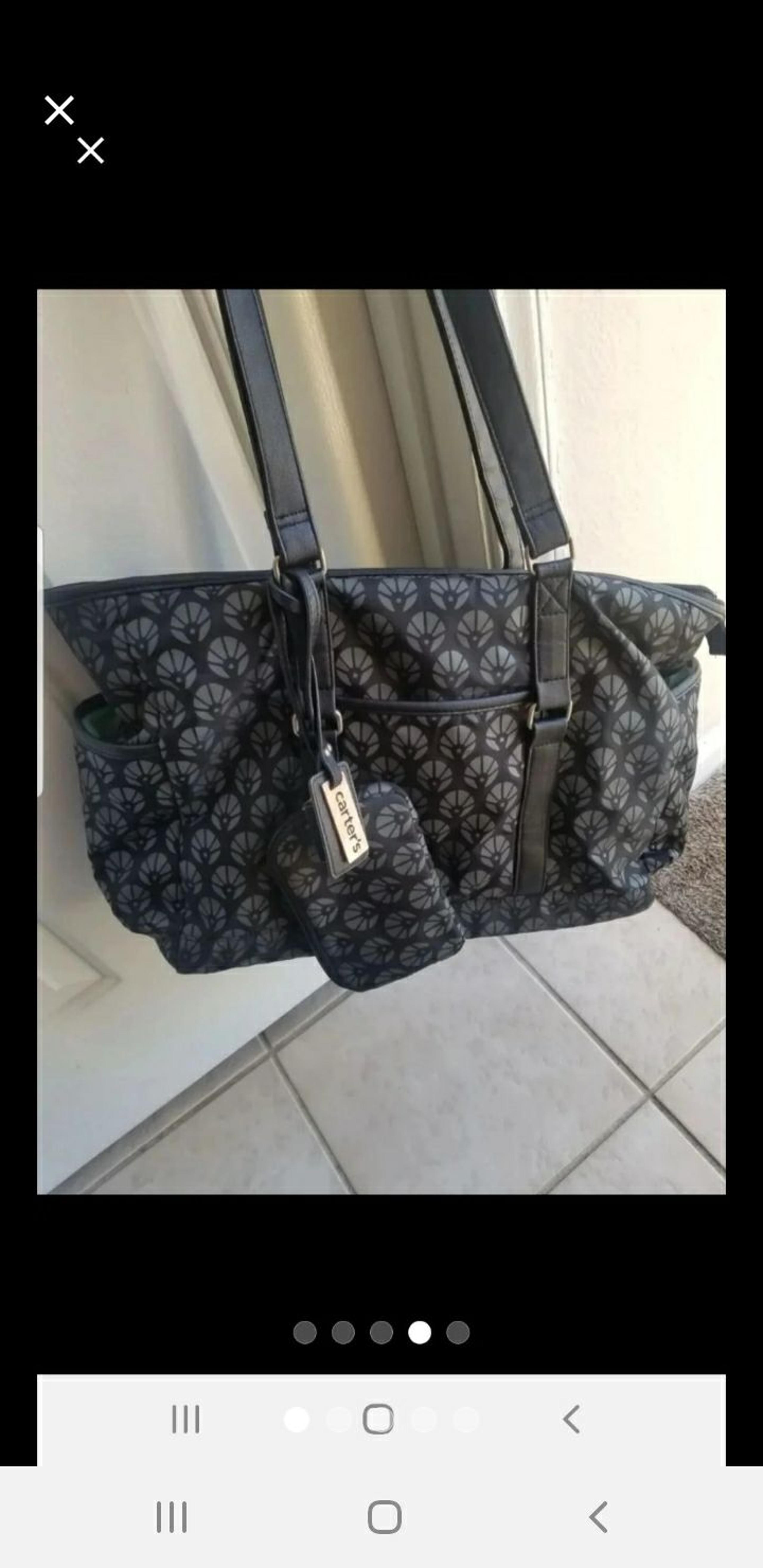 Black diaper bag