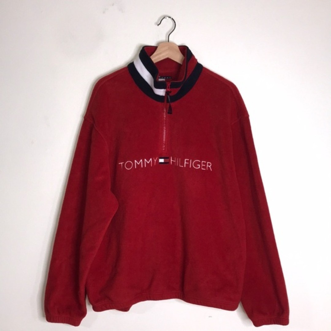 Tommy Hilfiger unisex fleece pullover cozy sweater size large