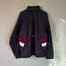 Men's Adidas Navy Blue and Red Jacket with Roll Up Hood. Size M