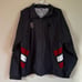 Men's Adidas Navy Blue and Red Jacket with Roll Up Hood. Size M