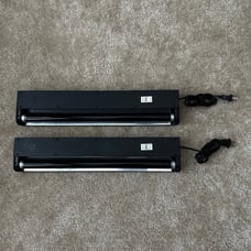 2x Vintage (1990s) GE Fluorescent Light Fixtures w/ Blacklight Bulbs; Mo. 23118