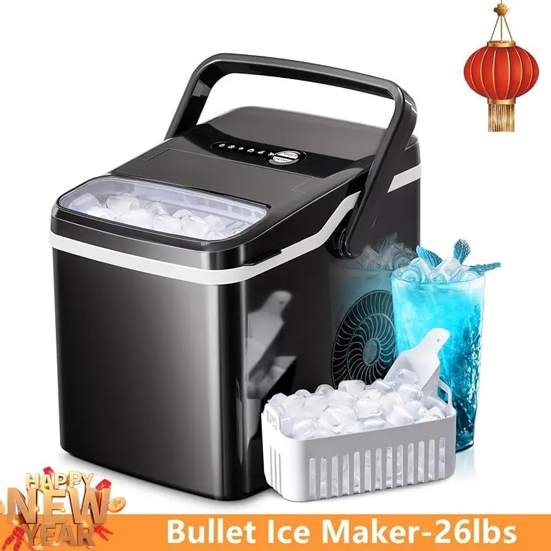 Local warehouseNugget Ice Makers Countertop, 35lbs Nugget Ice or Bullet Ice Type