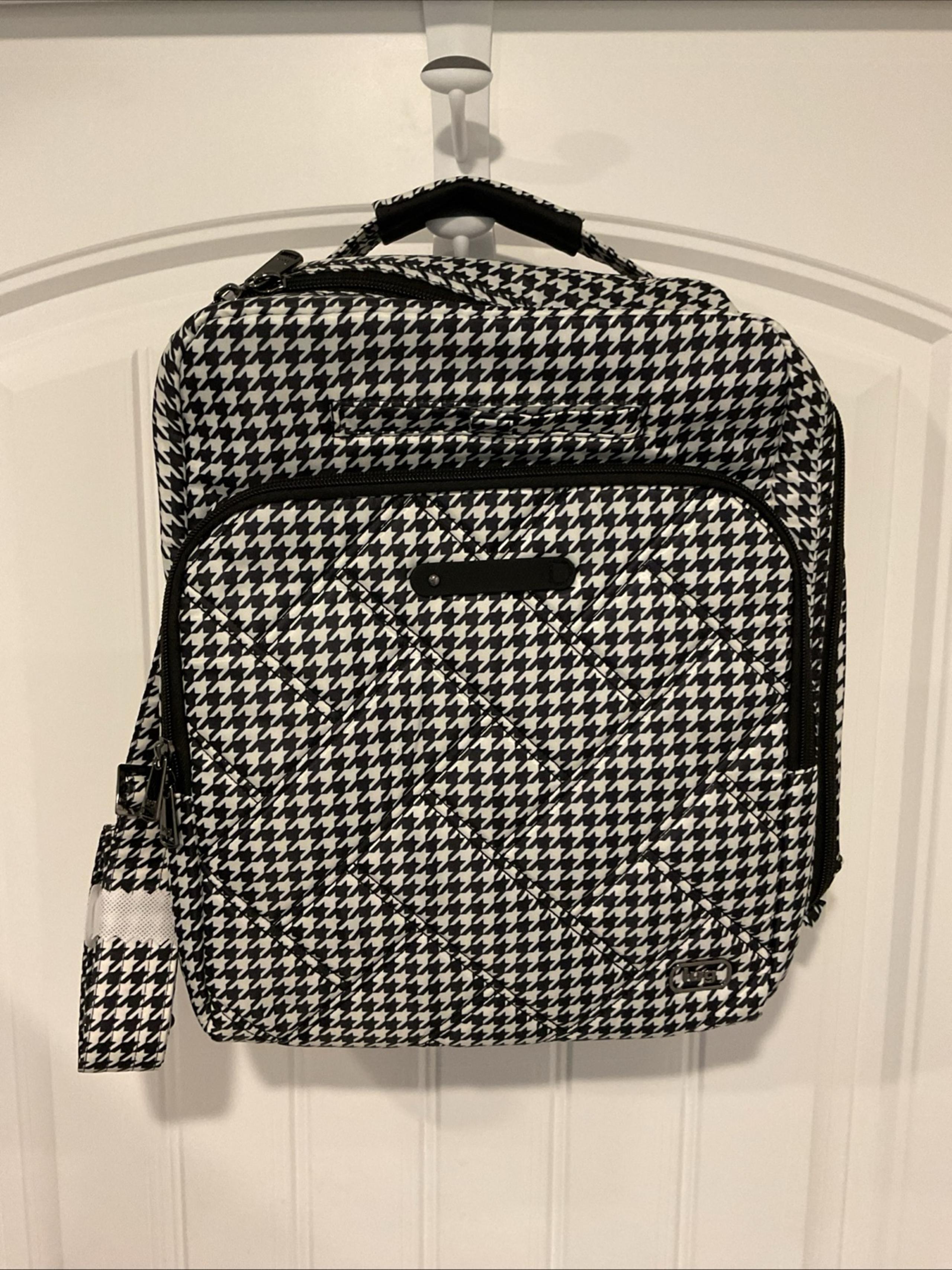 NWT LUG Ranger XL 2 Microhoundstooth Overnight Tote/Carry-all Black