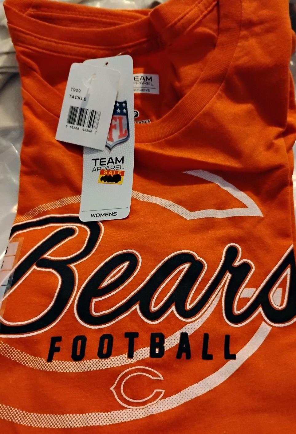 NFL Team Apparel Womens Size S Chicago Bears