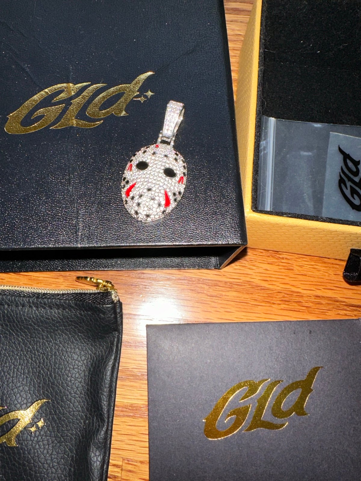 Shop GLD Jason Mask gold pendant, NEW, SHIPS FAST