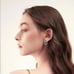 925 Silver Womens 2ct Green Emerald Gemstone Huggie Hoop Earrings Small Hoops