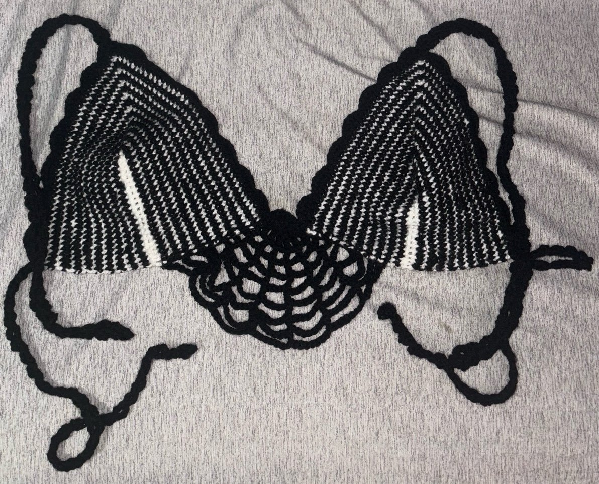 Handmade Crochet Cobweb Bralette