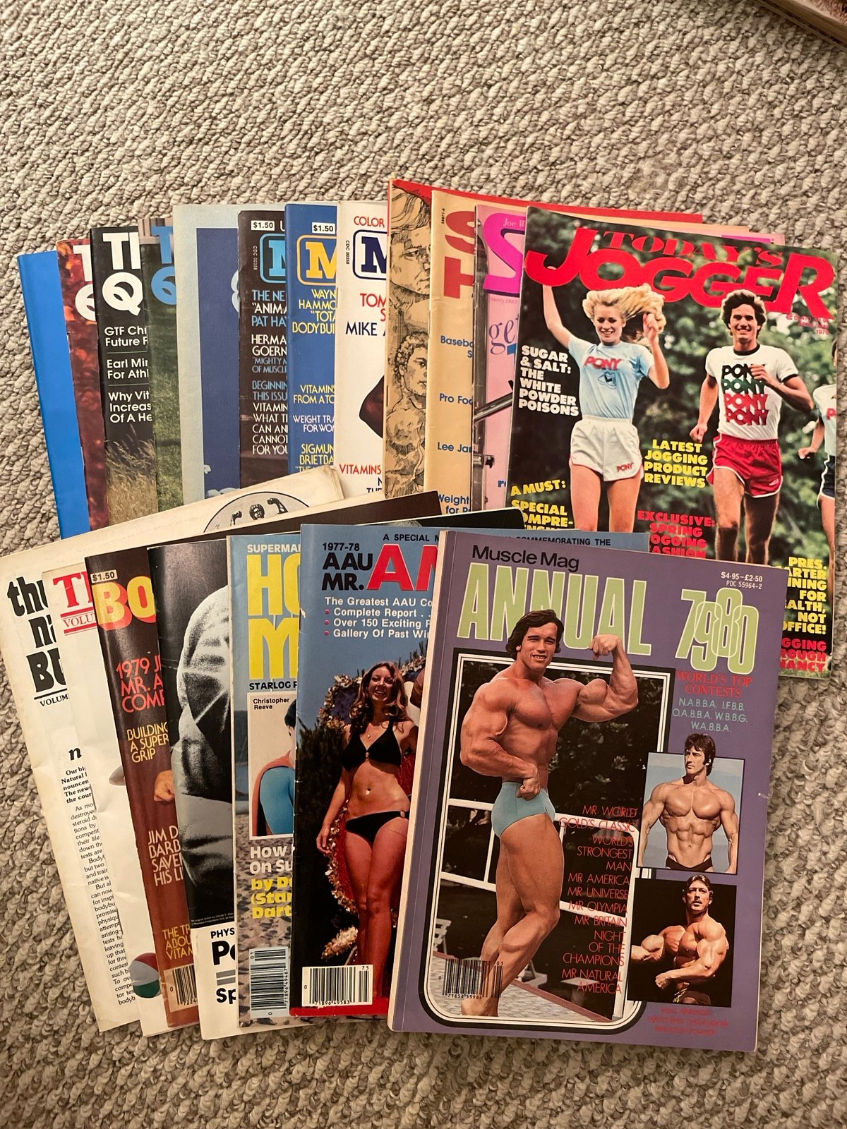 19- bundle variety muscle mags and health mags
