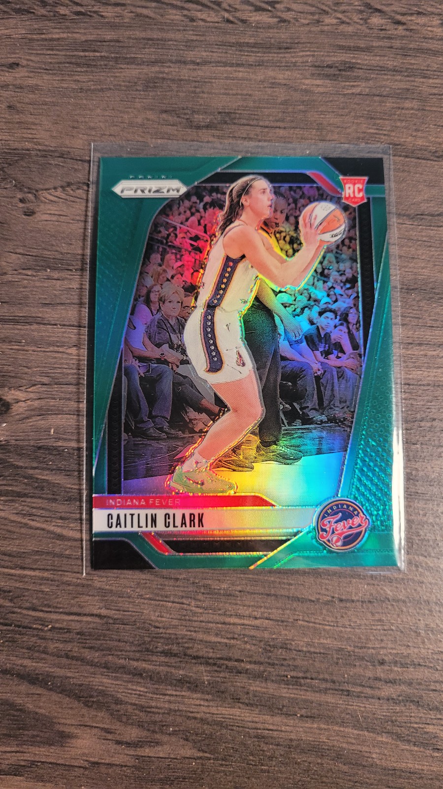 2024 Panini Prizm WNBA Caitlin Clark Green Parallel Rookie SP Indiana Fever