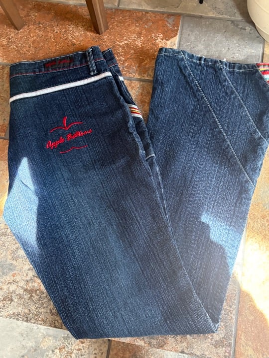 Apple Bottom Jeans By Nellie Low Rise Size Sz 9 Vintage 90's Y2K Flare Jeans