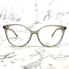 OTIS+GREY OG 20214 Eyeglasses CR/BR Crystal Brown Cat Eye Round Frames 53-15-135