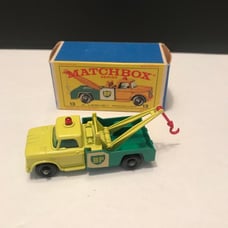 Vintage 1960s Matchbox Lesney - Dodge Wreck Truck No. 13 with Box