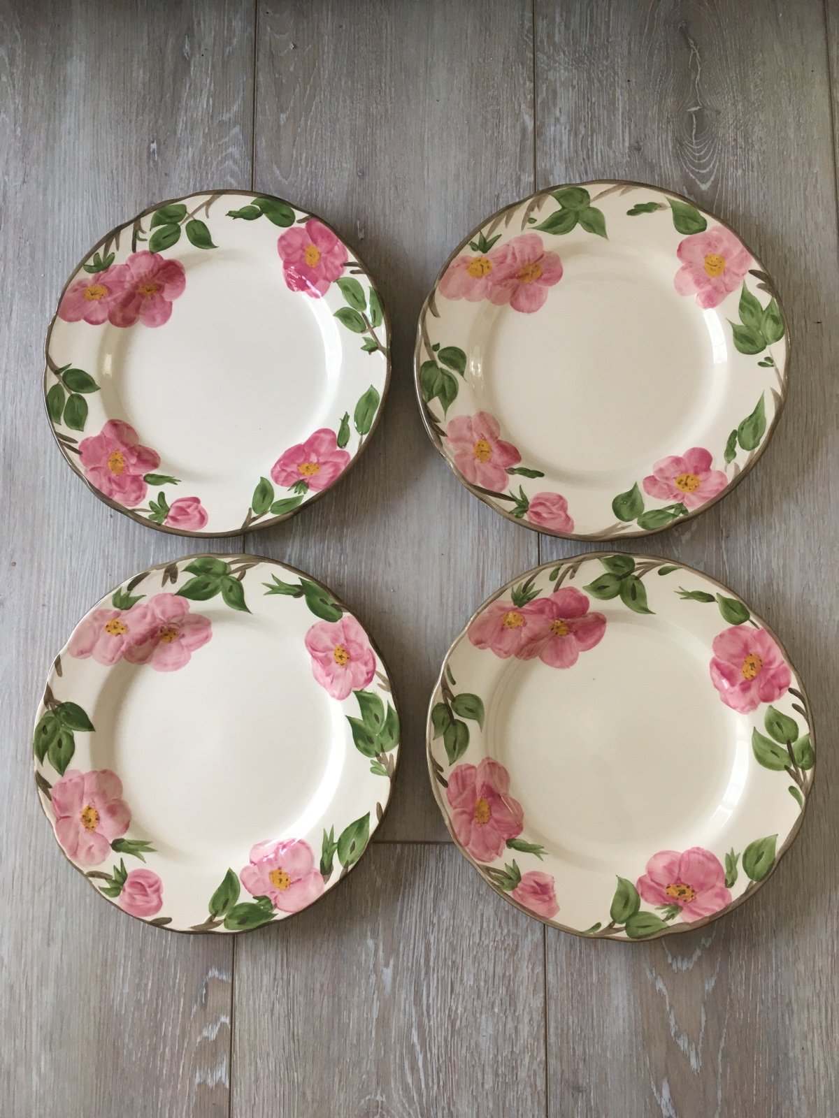 4 Franciscan Desert Rose Dinner Plates 10 5/8 1992 *RARE* Vtg