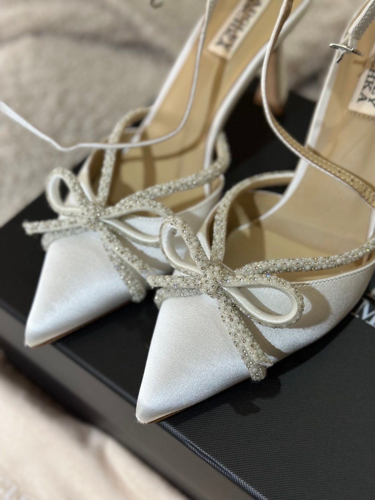 Badgley Mischka Collection Ann Ankle Strap Pointed Toe Pump