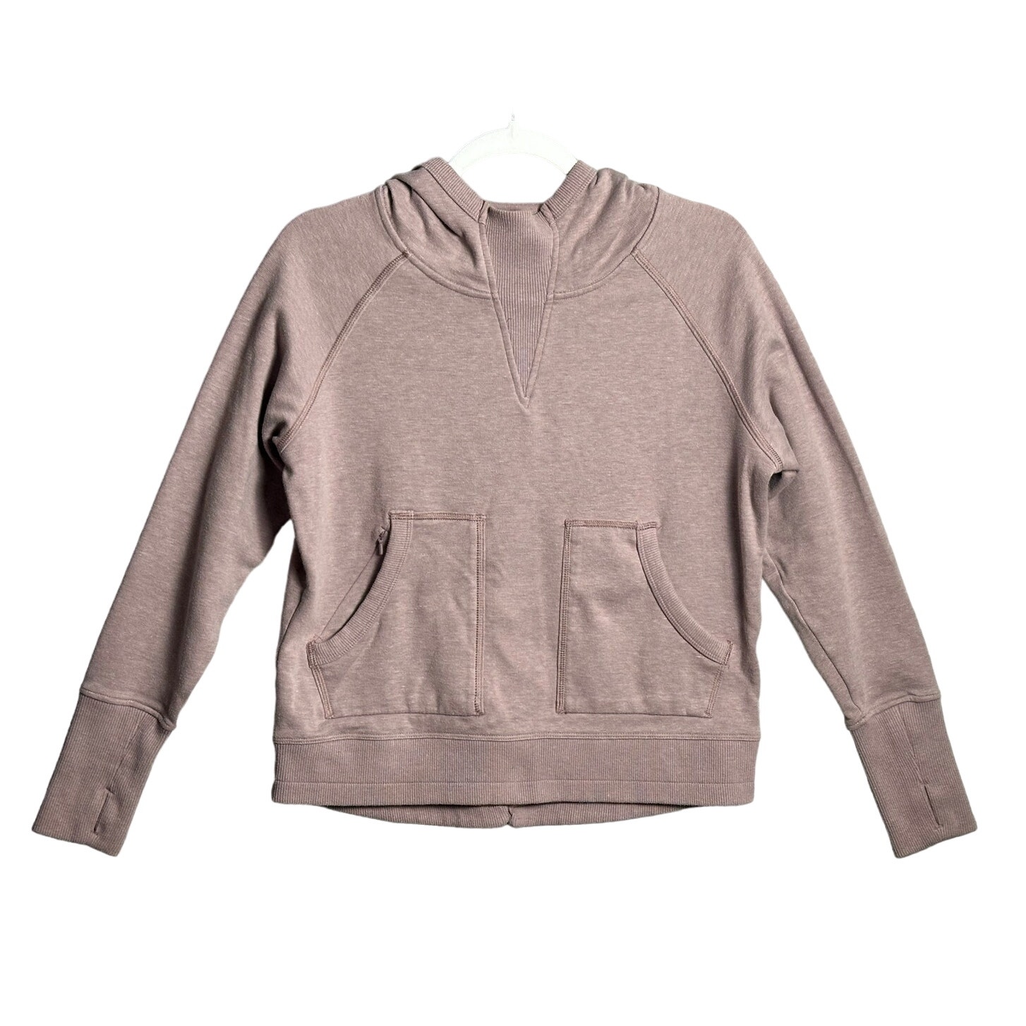 Mountain Hardwear Sz S Lavender Pullover Hoodie Sweatshirt Cropped thumbholes