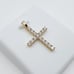 14K Gold Plated Cubic Zircon Pendant, INUS1BR008