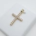 14K Gold Plated Cubic Zircon Pendant, INUS1BR008