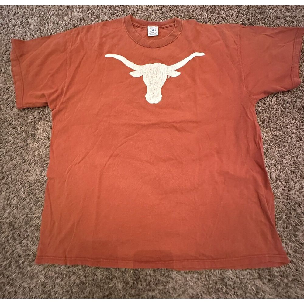 Vintage Y2K Delta Texas Longhorns Graphic T Shirt College Football Sz 2XL