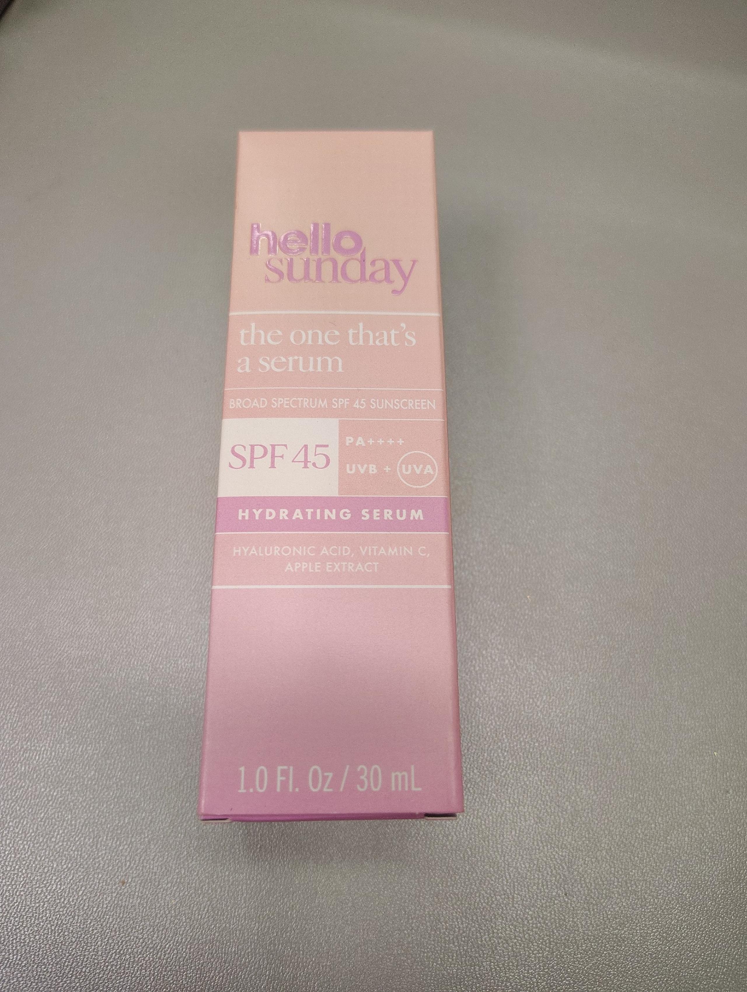 Hello Sunday the one that's a serum