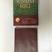KJV KING JAMES SLIMLINE Family BIBLE 1999 NELSON Burgundy Leather w Maps
