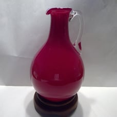 Handblown Glass Pitcher Signed & Number