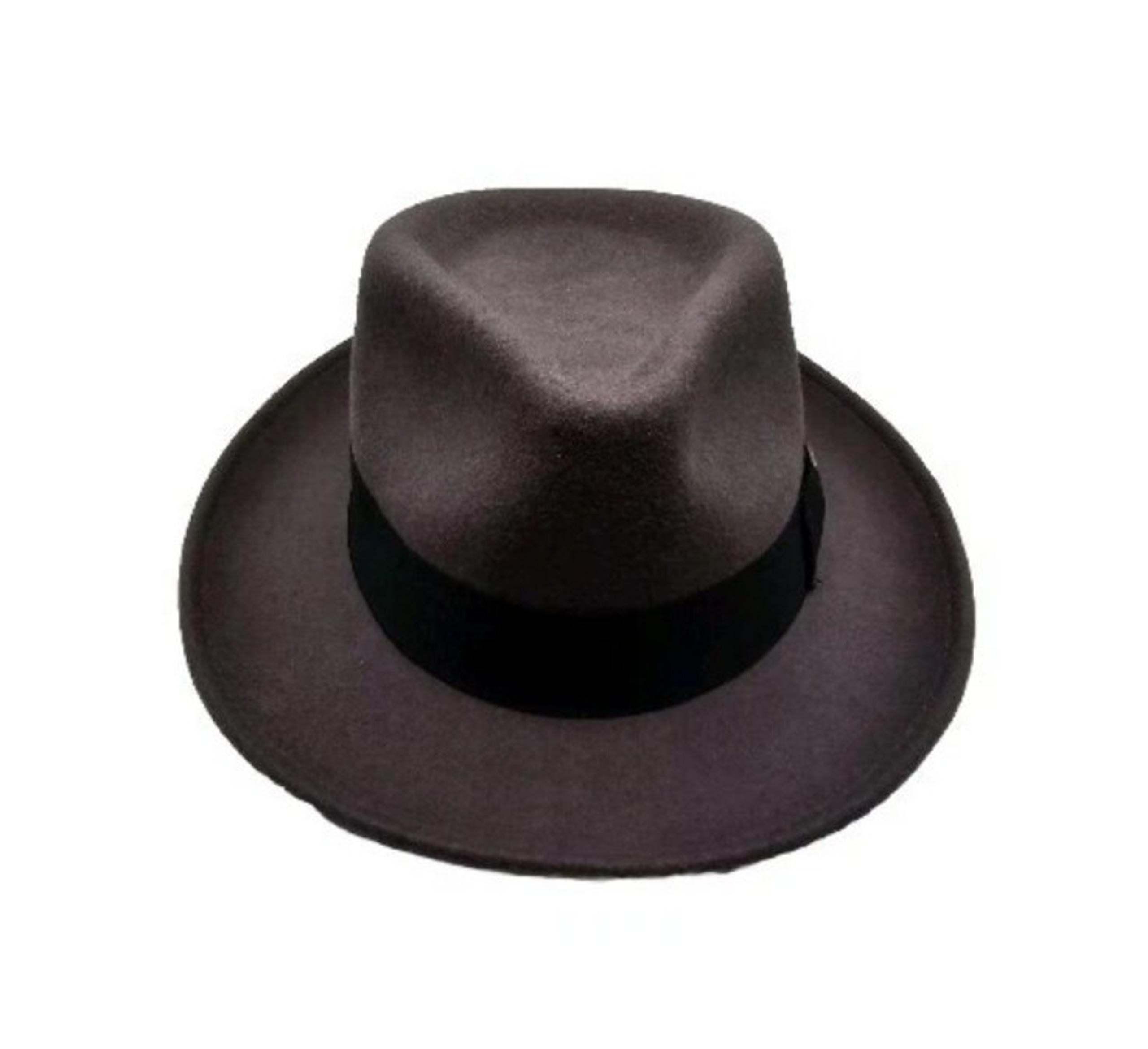 Scala Wool Felt Fedora Grey Size Medium