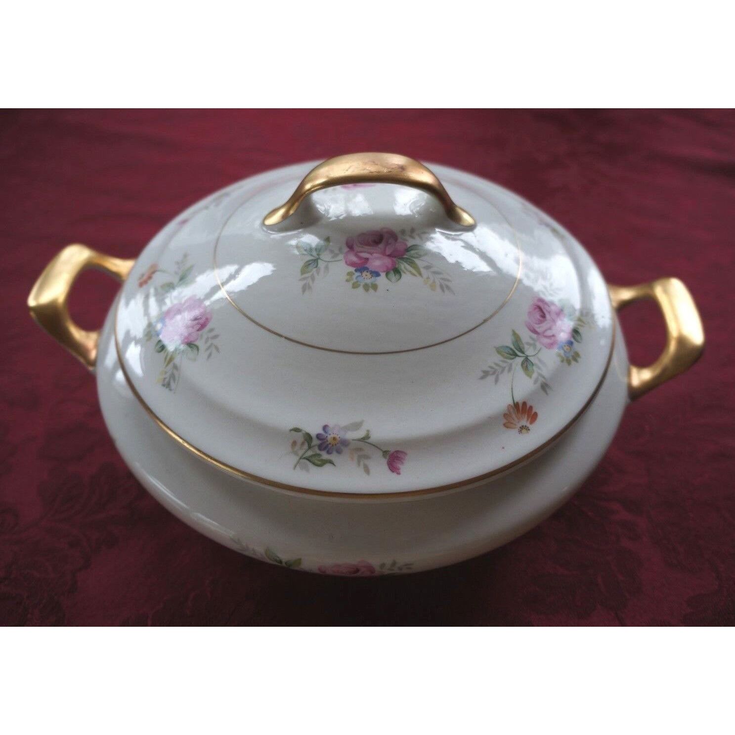 VTG. ROYAL JACKSON FLORAL CASSEROLE DISH