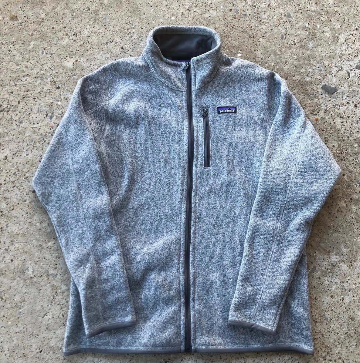 Patagonia Better Sweater Long Sleeve Full Zip Heather Grey Fleece Jacket Mens L