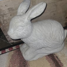 Concrete rabbit garden Statue. Life size