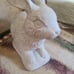 Concrete rabbit garden Statue. Life size