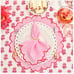 NEW HMA Decor Peony Pink Linen Placemats- Set of 4