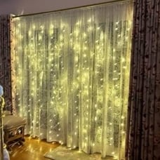 Twinkle Star 300 LED Curtain String Lights, 8 Modes Fairy Hanging Lights.