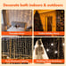 Twinkle Star 300 LED Curtain String Lights, 8 Modes Fairy Hanging Lights.