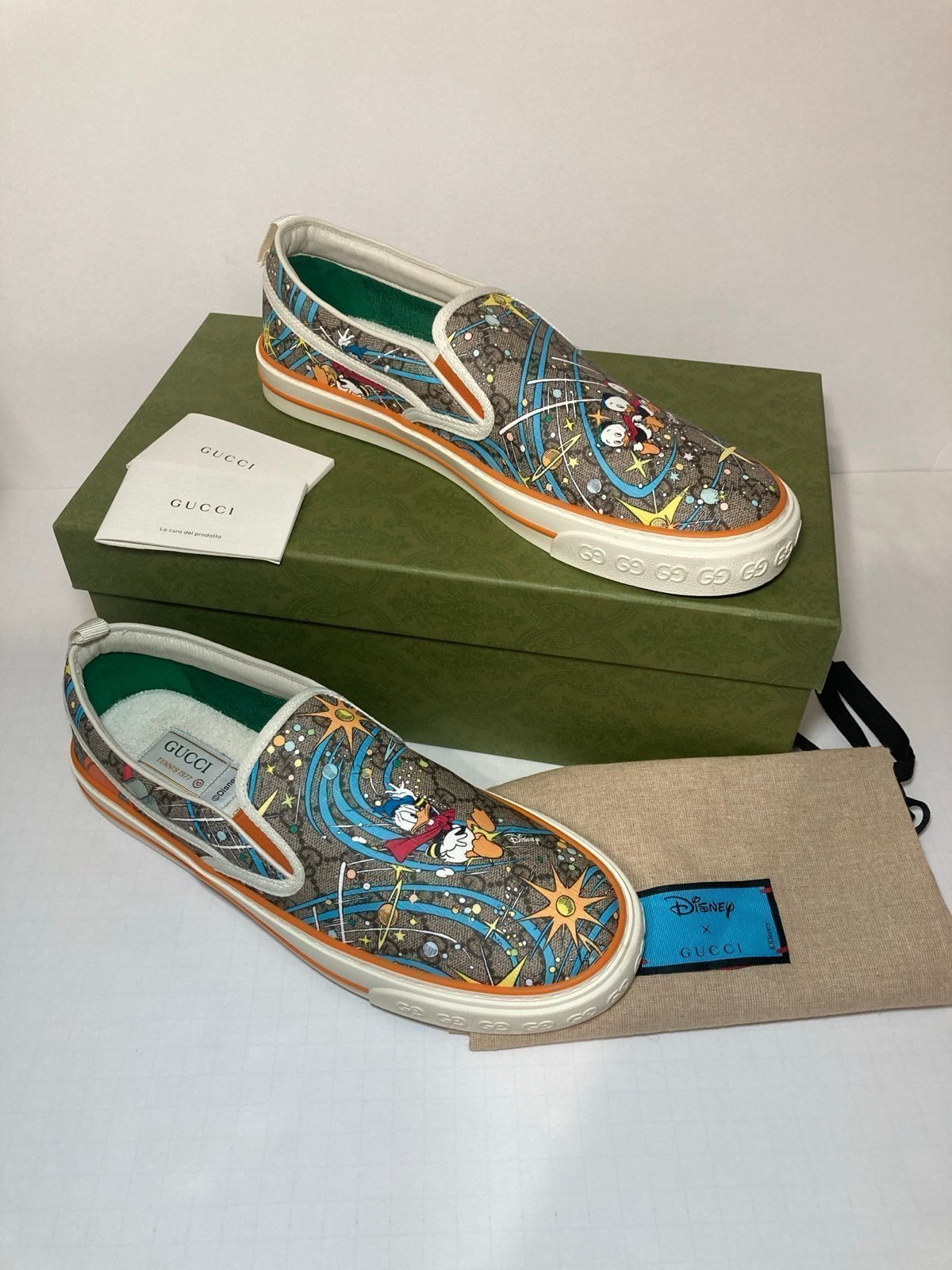 Men’s Gucci x Disney Donald Duck Men's Sneakers Gucci Size 10