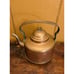 Early Antique 19th C Large Swedish Riveted Copper Gooseneck Tea Pot Kettle