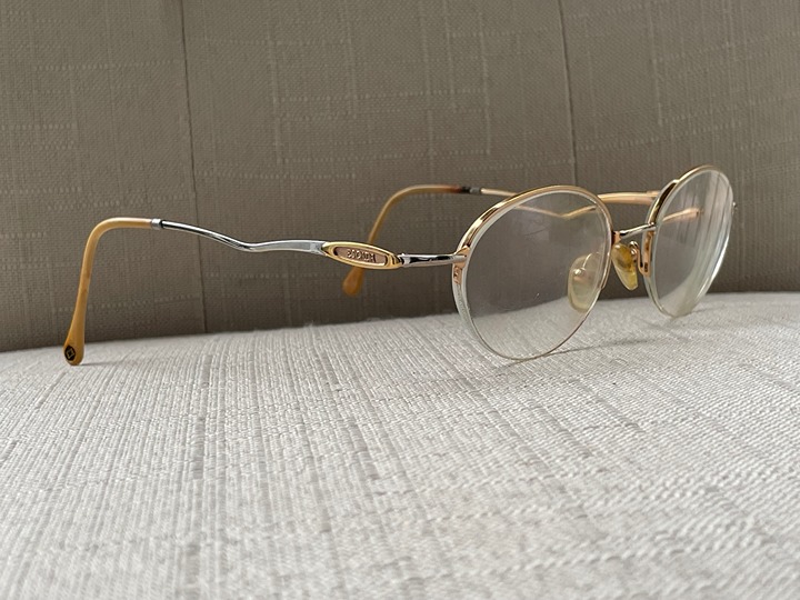 Vintage Escada Women Glasses Frame Gold Tone Half Rim Eyeglasses M1J E012 Frame
