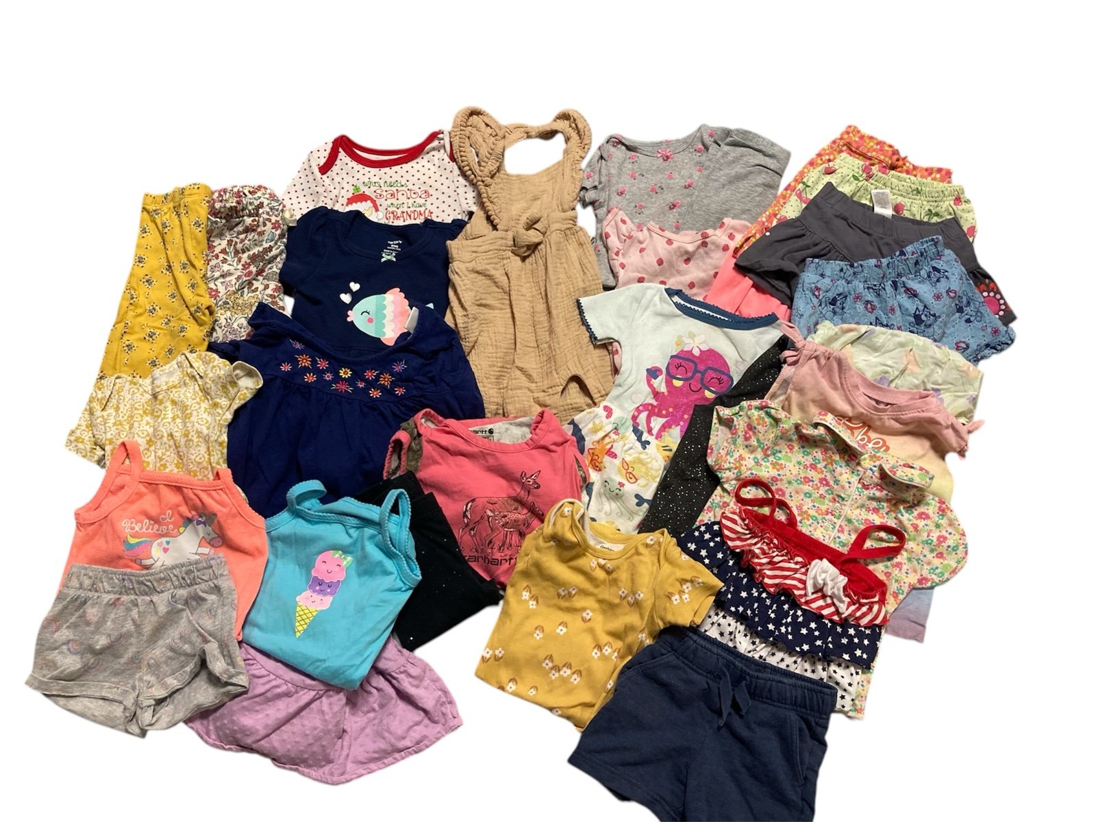 Baby girls 9-12 Months shirts shorts Lot 28 child of mine carters garanimals
