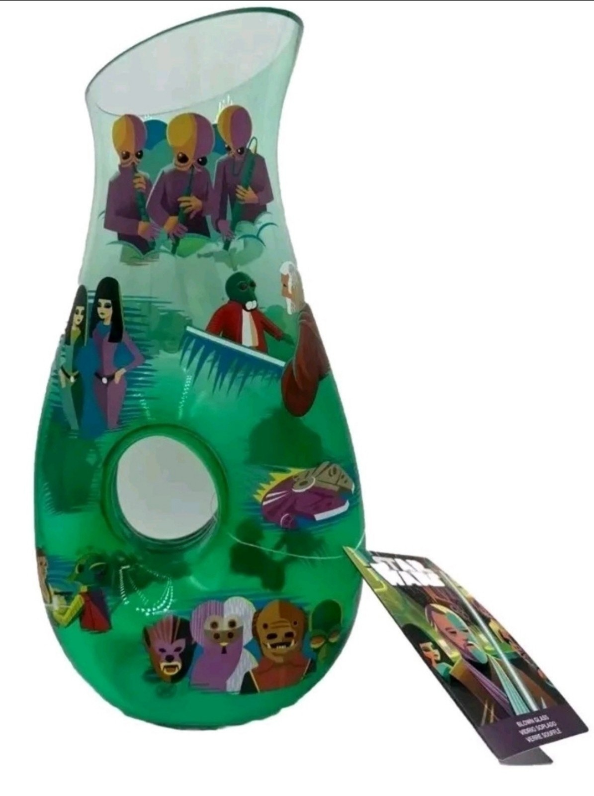 Disney's Star Wars Jeff Granito Blown Glass Pitcher Sculpture Vase Art [NEW]