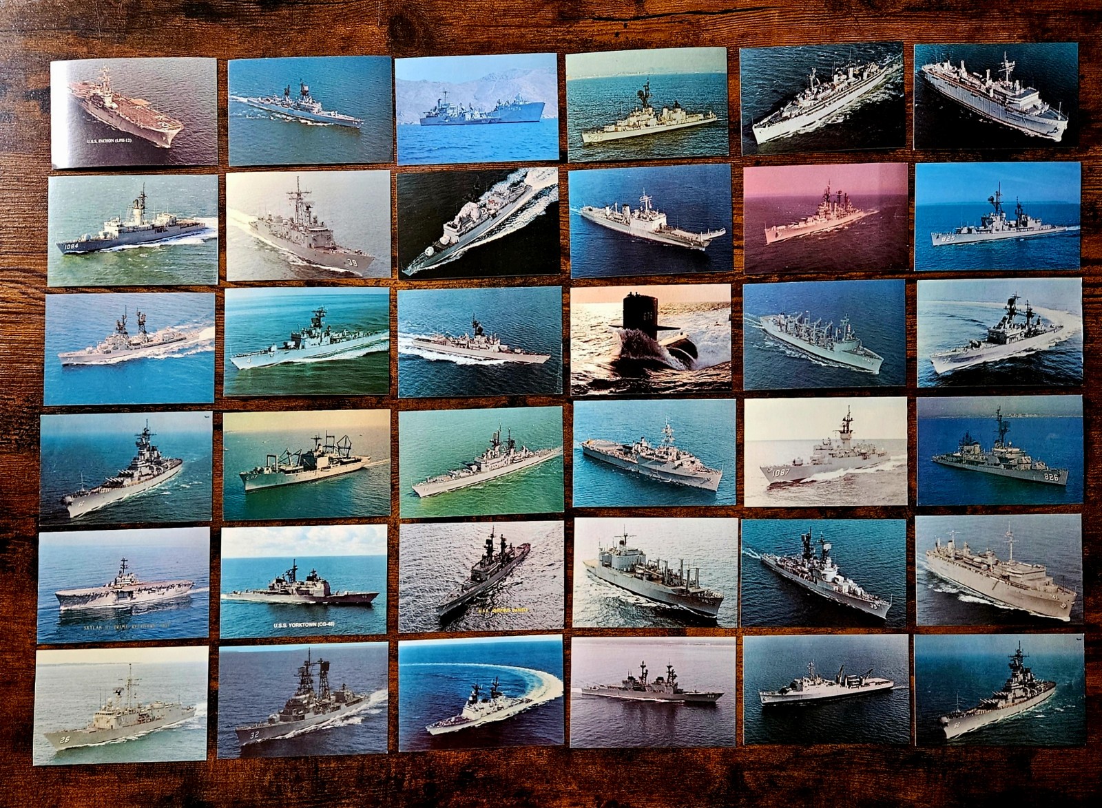 36 Navy/Naval Ship Postcards Lot #1