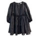 Mable Black Puff Sleeve Whimsical Goth Peplum Tunic Top Size S Withcy Wednesday