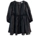 Mable Black Puff Sleeve Whimsical Goth Peplum Tunic Top Size S Withcy Wednesday