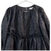 Mable Black Puff Sleeve Whimsical Goth Peplum Tunic Top Size S Withcy Wednesday