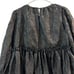 Mable Black Puff Sleeve Whimsical Goth Peplum Tunic Top Size S Withcy Wednesday
