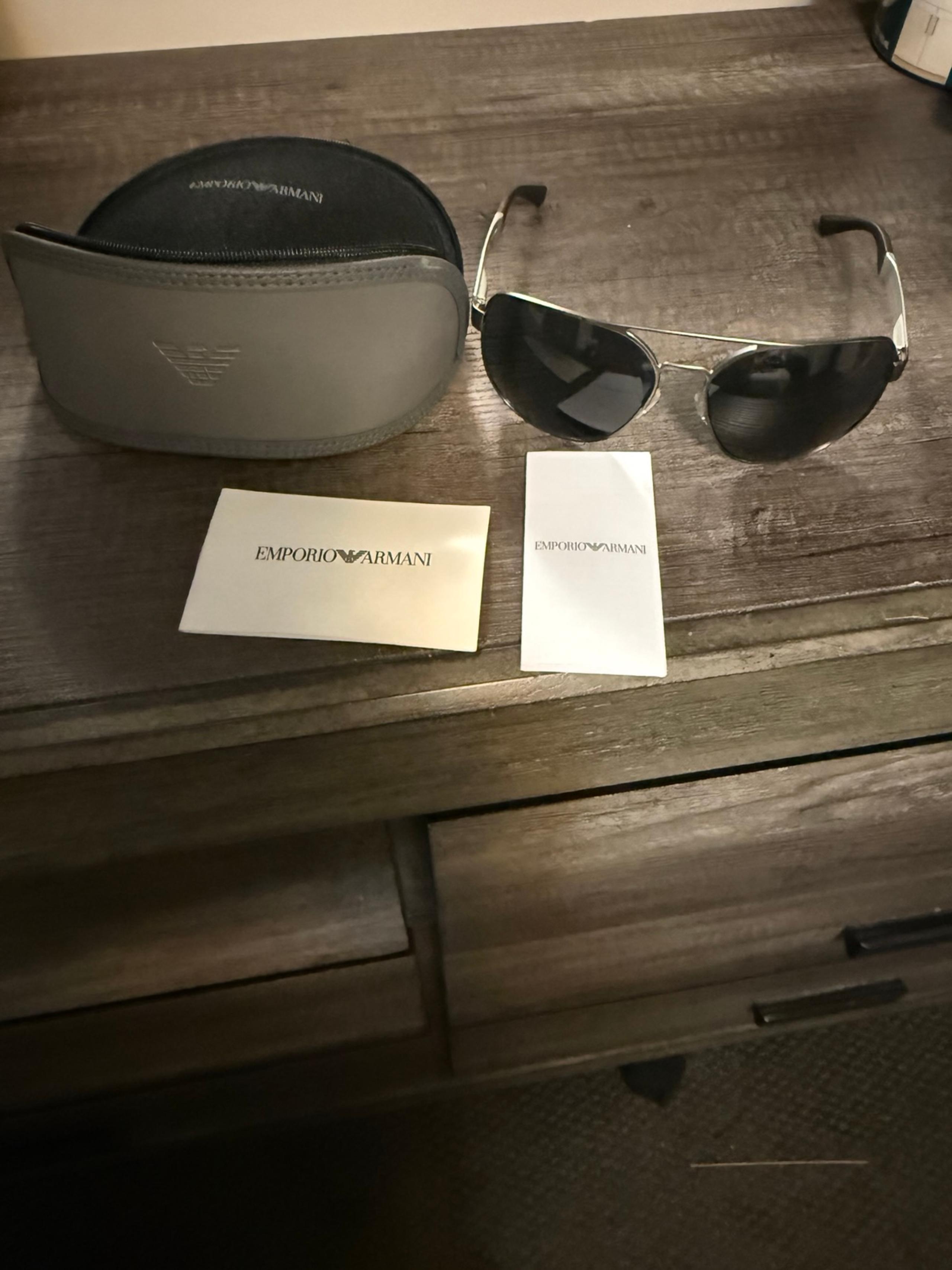 Emporio Armani Grey/Gunmetal Sunglasses